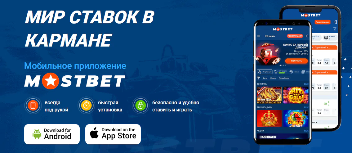 Скачать мобильное приложение Мостбет