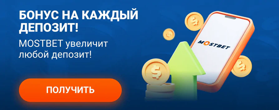 Внесение депозита в БК Мостбет